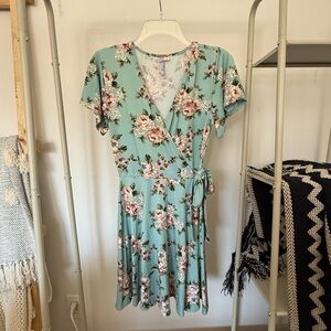 Blue floral sundress